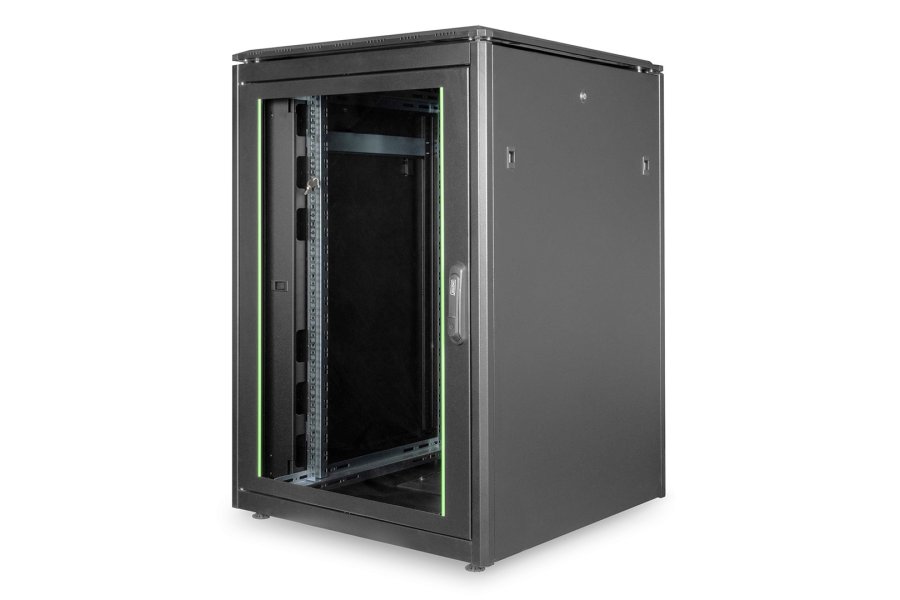 Digitus DN-19 22U-8/8-B-1 stativ Fritst�ende reol Sort #1