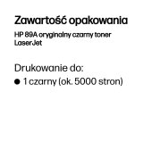 HP Original 89A LaserJet-tonerpatron, sort #3