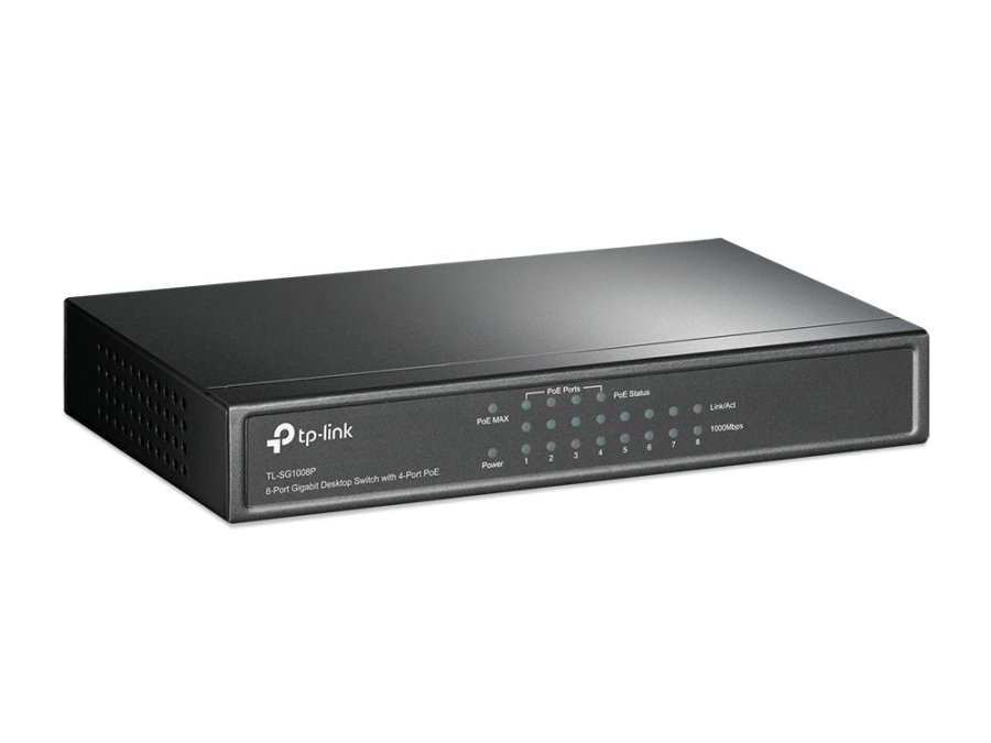 TP-Link TL-SG1008P netv�rksswitch Ikke administreret Gigabit Ethernet (10/100/1000) Str�m over Ethernet (PoE) Hasseln�d #2
