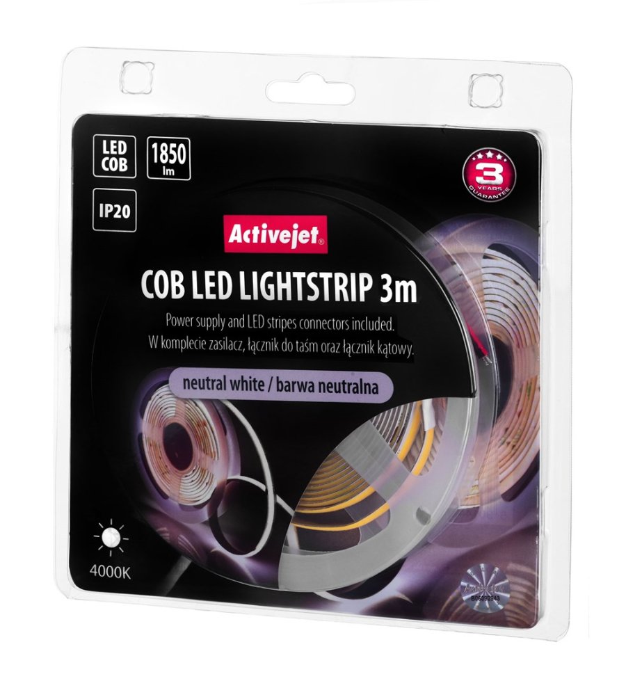 Activejet AJE-COB 3m neut led strips Universal stribelys Indendrs #10