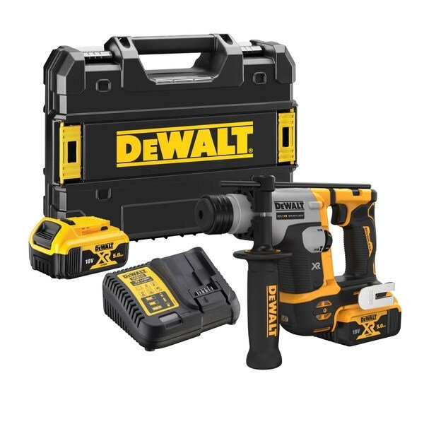 18V XR bezch. Rotary hammer 1.4J, 2x5.0AH trunk, load #4