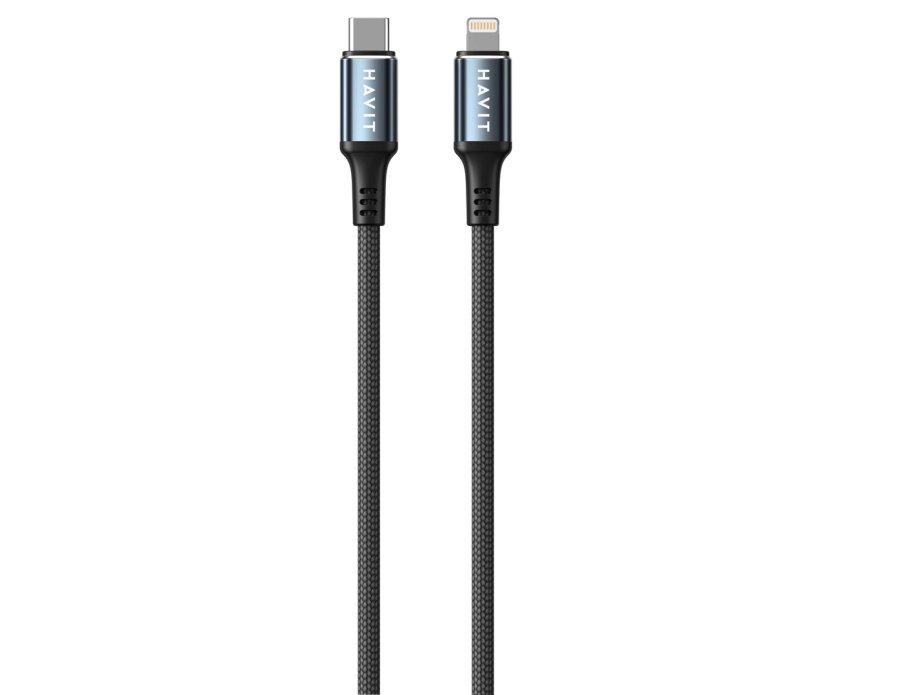 Havit CB6311 - USB Type C til Lightning-kabel, 1 m (sort) #1