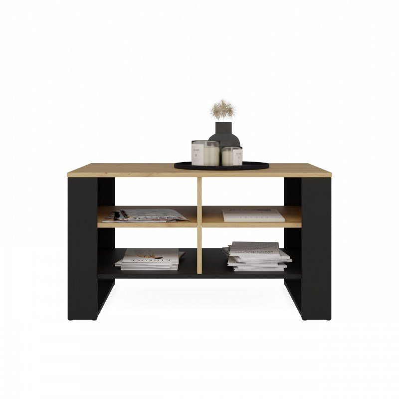 MODERN 4P SLIM ARTISAN SOFABORD MED SORT BEN #5