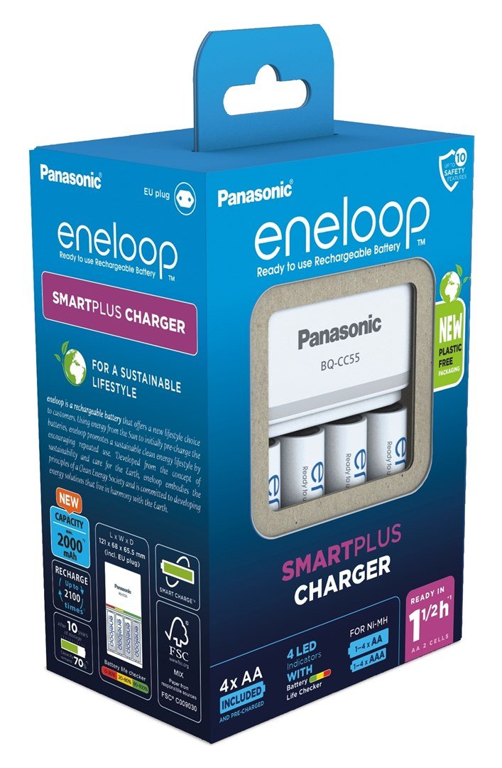 Panasonic Eneloop Smart Plus Cha BQ-CC55 incl. 4xAA K-KJ55MCD40E #2
