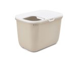SAVIC HOP Kaffebrun med Hvidt Lg  kattebakke  58,5x39x39,5 cm  1 stk. #1