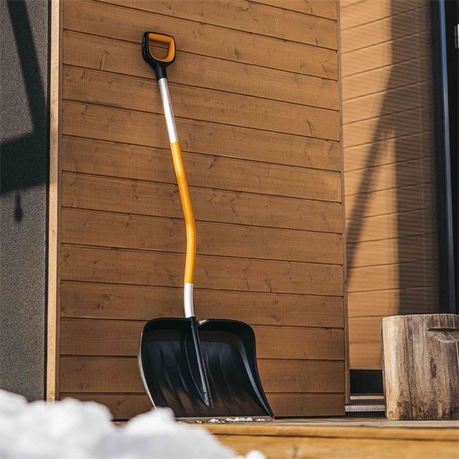 Fiskars 1057186 skovl & spartel Sneskovl Metal Sort, Orange #7