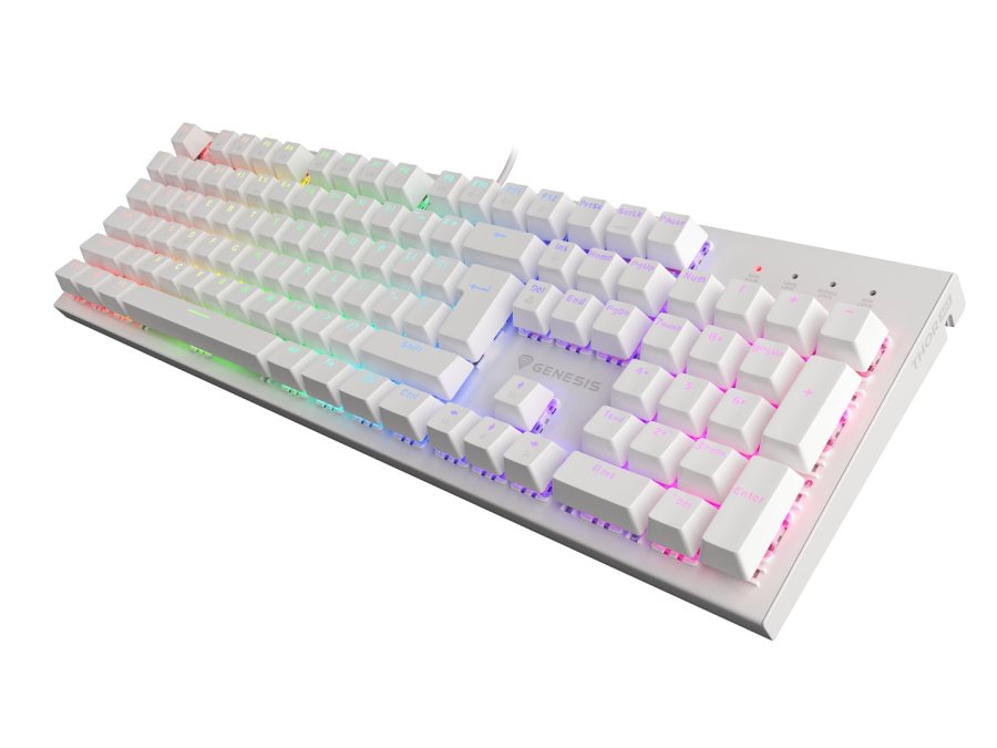 GENESIS Thor 303 tastatur Spil USB QWERTY US International Hvid #5