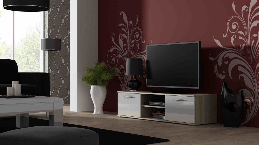 Cama SOHORTV140DS/BI TV stativ & underholdningscenter 1 hylder #1