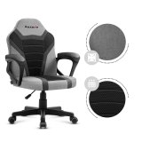 Gaming stol til brn Huzaro HZ-Ranger 1.0 Gr Mesh, gr og sort #3