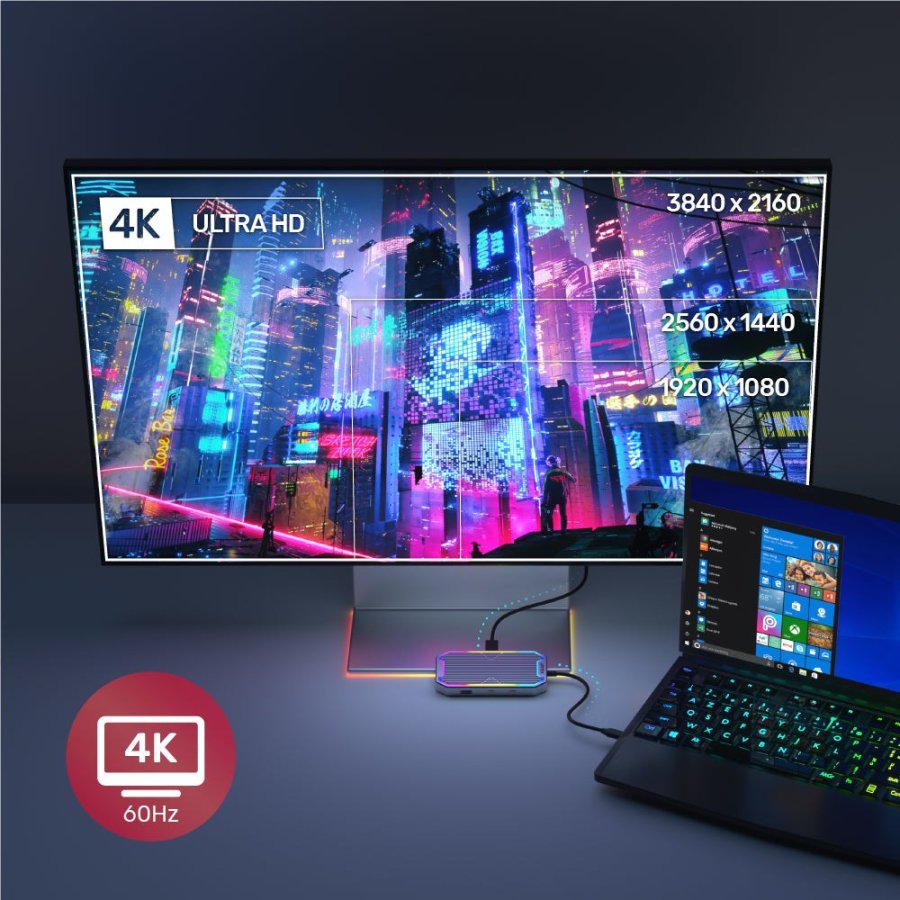 UNITEK uHUB S7+ Ledningsfrt USB 3.2 Gen 2 (3.1 Gen 2) Type-C Gr #5