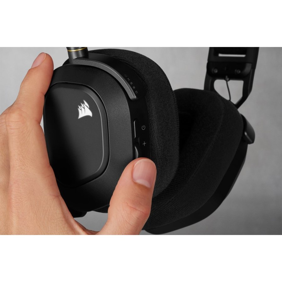 Corsair HS80 RGB Headset Trdls Spil Sort #12