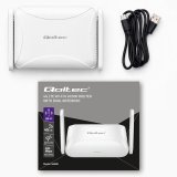 Qoltec 56980 Hjem og rejse 4G LTE-router med Wi-Fi 6 | AX300 | 2,4 GHz | Dobbelt antenne | USB-C | Micro SIM #11