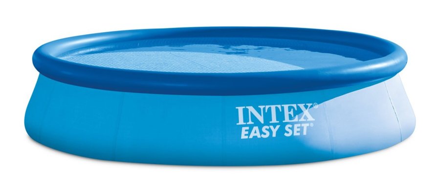 Intex 26166 swimmingpool til over jorden Oppustelig pool Rund 12430 L Bl #1