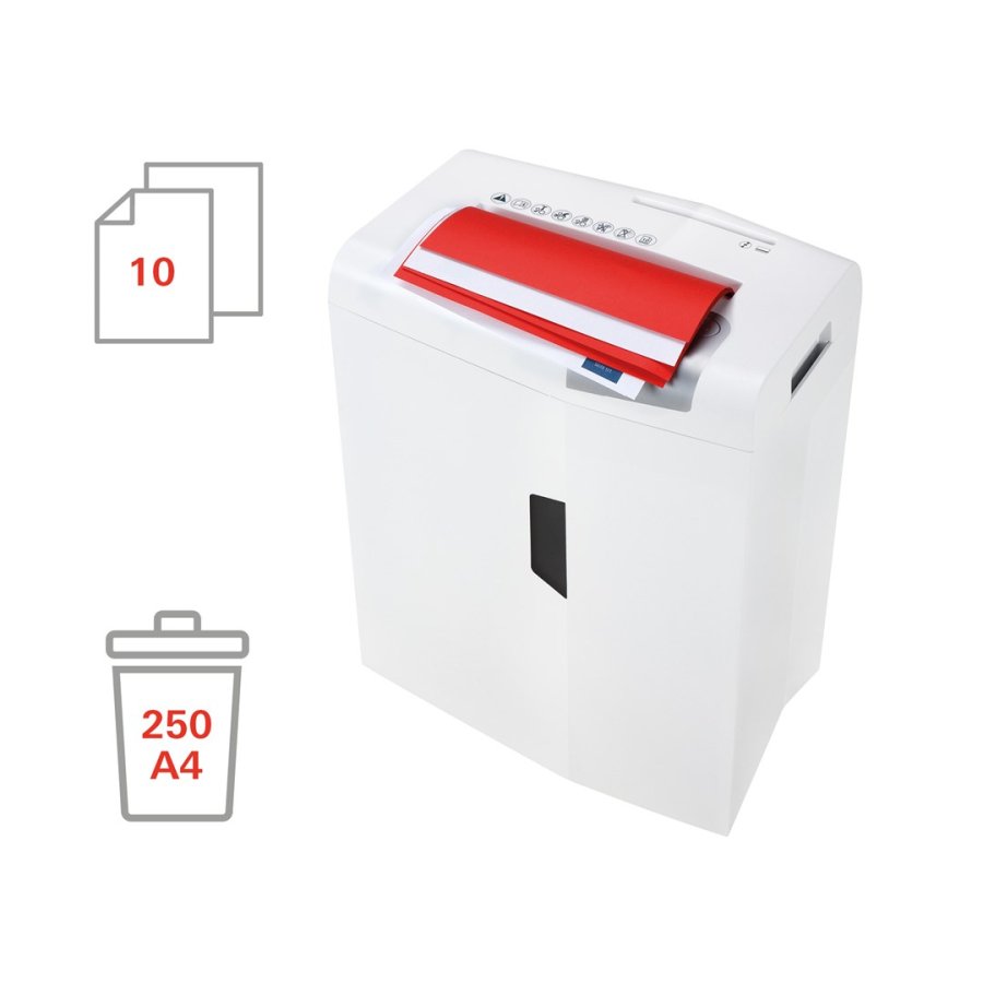 HSM shredstar X10 dokument makulator, 4,5 x 30 mm + separat CD-skremekanisme #4