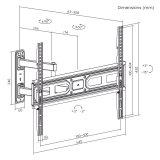 Maclean MC-798N TV-beslag, beslag til TV max VESA 600x400, 37-70