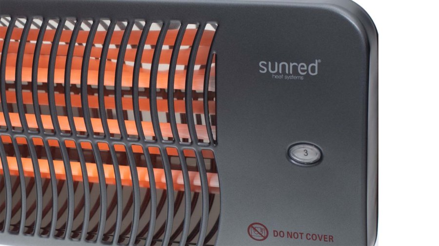 Sunred LUG-2000W varmeapparat Udendrs Sort Kvarts elektrisk rumvarmer #7