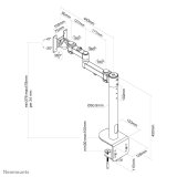 Neomounts FPMA-D960BLACKPLUS skrmbeslag og -stativer 124,5 cm (49
