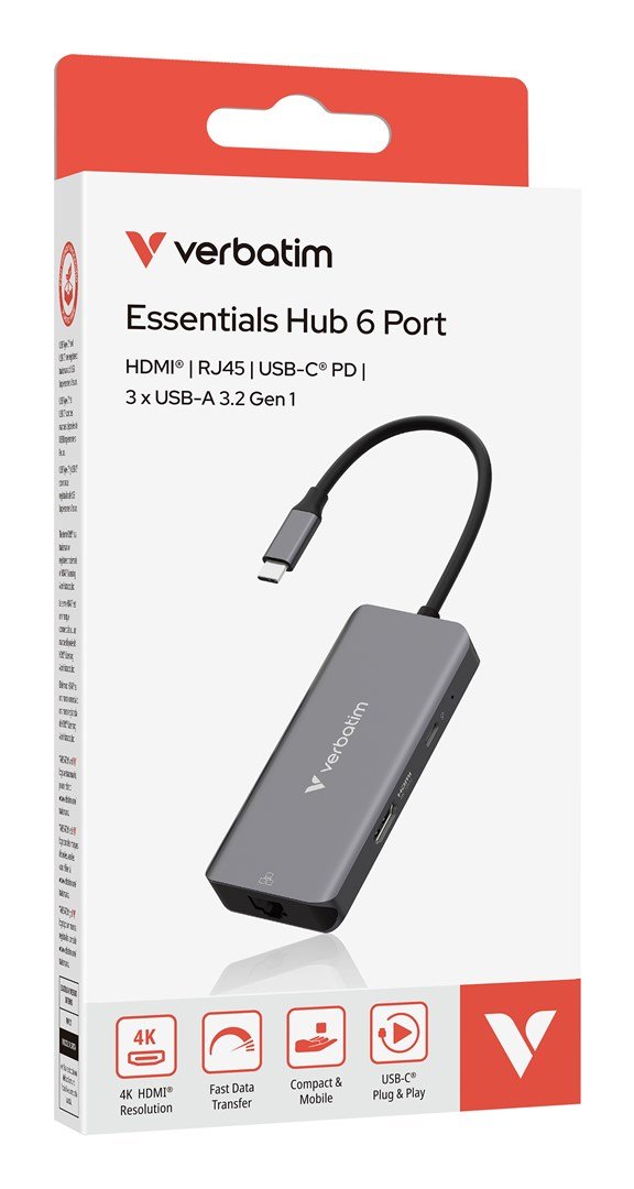 Verbatim 32157 interface hub USB 3.2 Gen 1 (3.1 Gen 1) Type-C 5000 Mbit/s Gr #3