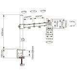 Techly ICA-LCD 503BK2 skrmbeslag og -stativer 68,6 cm (27