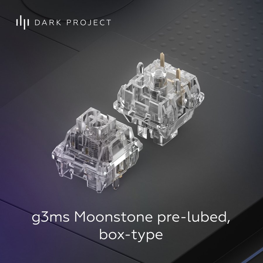 Dark Project Tamsus projektas ALU87B Bushido, G3MS Moonstone Switch, JAV tastatur Hjemme/kontor QWERTY Engelsk #2
