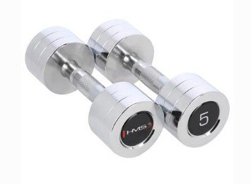 HMS Fitness CHD05 Hndvgt med fast vgt 5 kg 2 stk #9