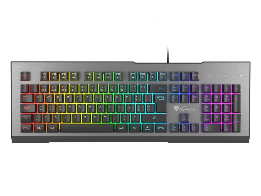 GENESIS Rhod 500 RGB tastatur Spil USB QWERTY Portugisisk Sort, Slv #3