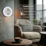 Tr�dl�s vejrstation GreenBlue, temperatur IN/OUT, ur, valg mellem �C / �F, r�kkevidde op til 60 m, GB162 #13