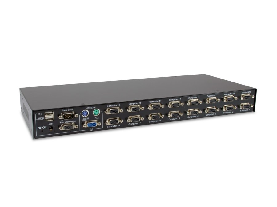 LevelOne KVM-3216 KVM Switch Stativ-montering Sort #2