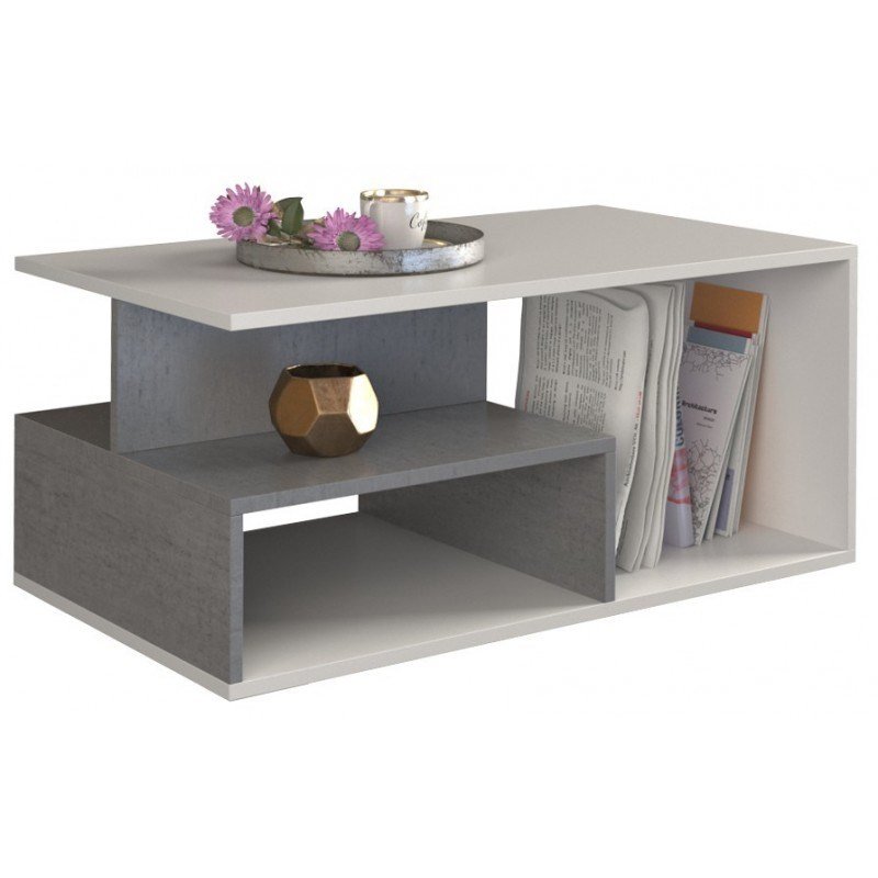 Topeshop PRIMA BETON BIEL kaffe-, side- & endebord Kaffebord Friform facon 1 ben #3