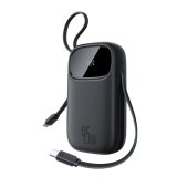 Baseus EnerFill FC31 Powerbank med digitalt display og 2 indbyggede USB-C-kabler 20000 mAh 45 W Sort #2