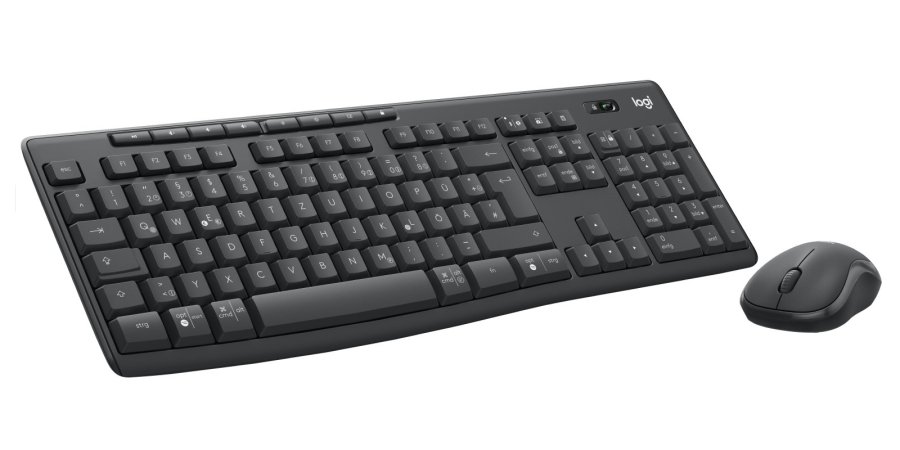 Logitech 920-012065 tastatur Mus inkluderet Kontor RF trdls + Bluetooth QWERTZ Tysk Grafit #1