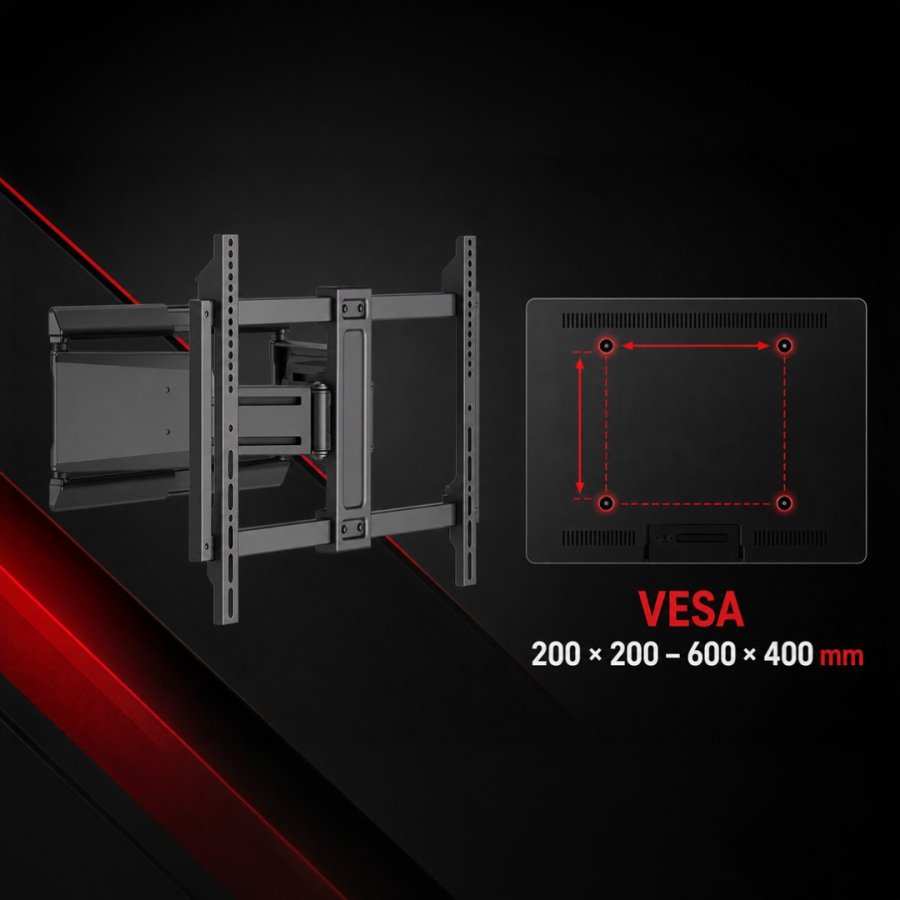 Maclean TV-beslag/oph�ng, maks. VESA 600x400, 37-90