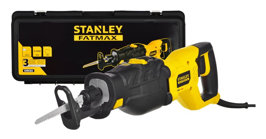 Stanley FME365K-QS sabelstiksav 2,8 cm sort, gul 1050 W #1