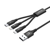 UNITEK C14049BK USB-kabel 1,2 m USB 2.0 USB C Micro-USB B/Lightning Sort #1