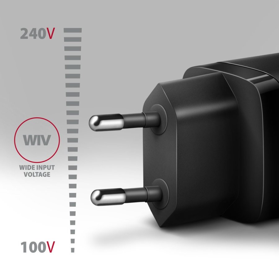 Axagon ACU-PQ30 Ladegert QC3.0, 4.0/AFC/FCP/PPS/Apple+ PD USB-C, 30W - schwarz - Kompaktes Ladegert - 1x USB-C und 1x USB-A Mobiltelefon, Smartphone, SmartWatch, Tablet, Universel Sort Vekselstrm Hurtig opladning Indendrs #4