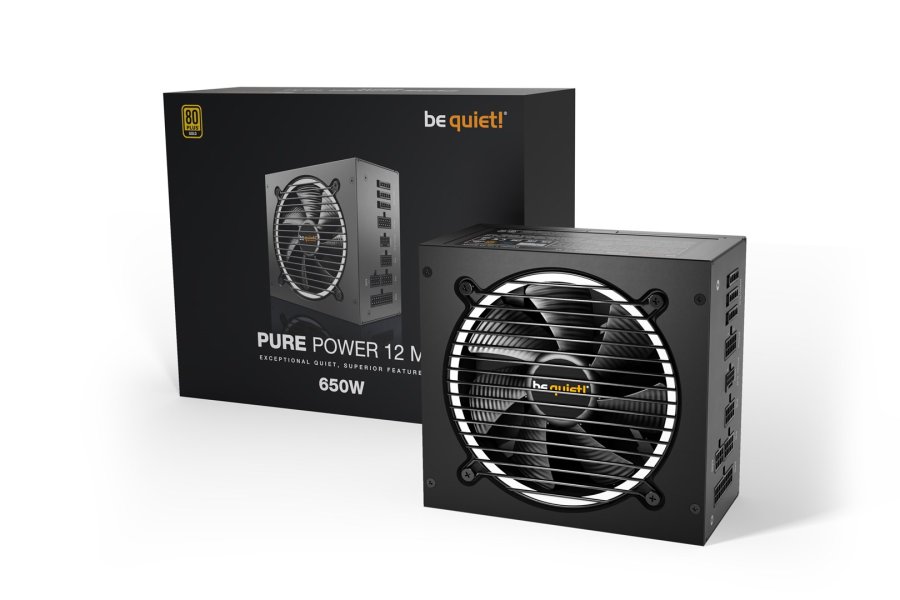 be quiet! Pure Power 12 M enhed til str�mforsyning 650 W 20+4 pin ATX ATX Sort #2