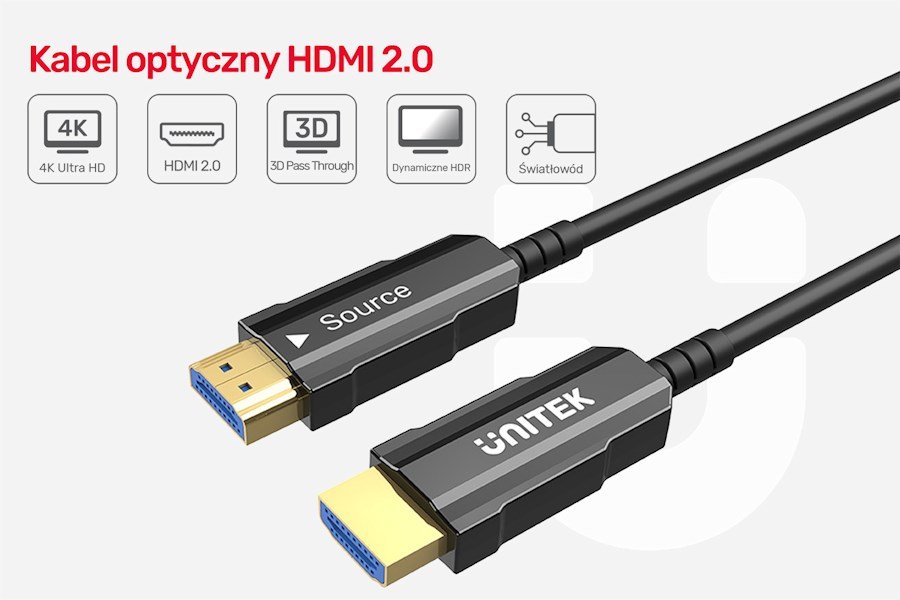 UNITEK HDMI KABEL 2.0 4K 60HZ AOC-20M #6