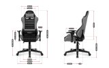 Gaming stol til brn Huzaro HZ-Ranger 6.0 Gr Mesh, gr og sort #11