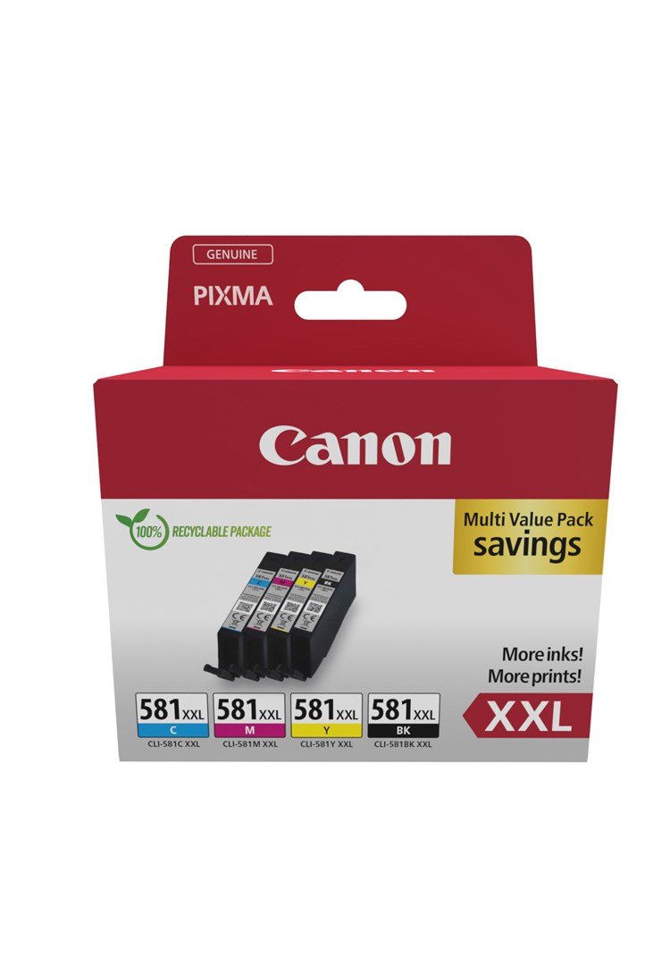Canon 1998C007 blkpatron 4 stk Original Sort, Bl, Magenta, Gul #1