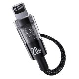 Baseus Gem USB-C til iP hurtigopladningskabel 1 m 20 W Sort #2