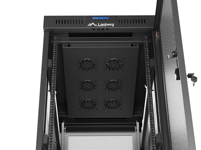 Lanberg FF01-6032-23BL stativ 32U Fritst�ende reol Sort #41