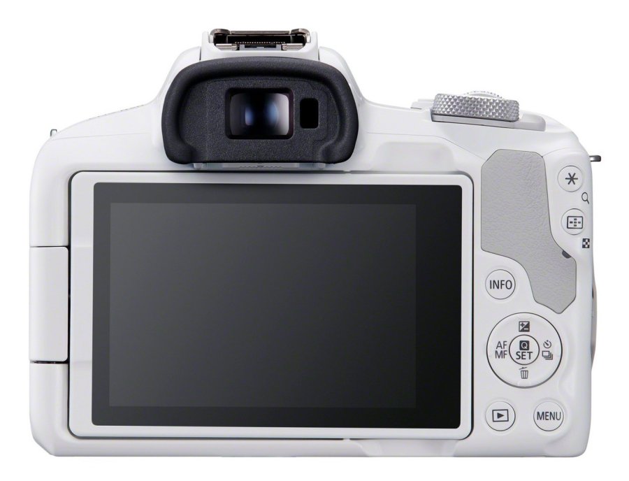 Canon EOS R50, White + RF-S 18-45mm F4.5-6.3 IS STM Kit MILC 24,2 MP CMOS 6000 x 4000 pixel Hvid #18