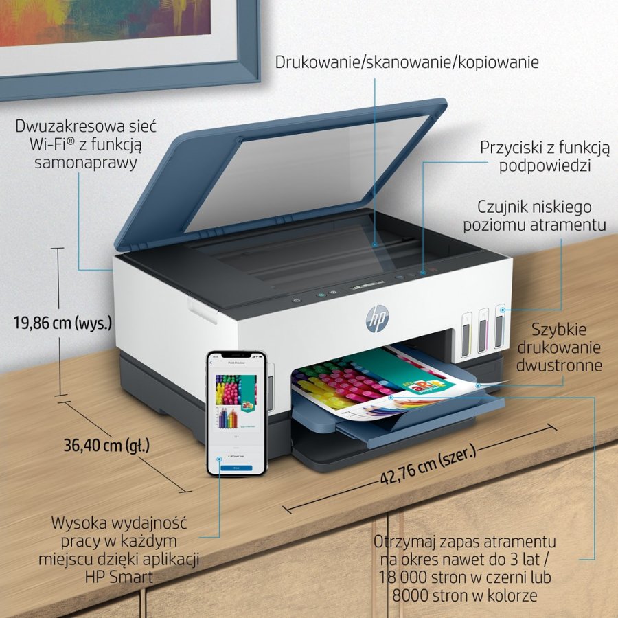 HP Smart Tank 675 All-in-One Termisk inkjet A4 4800 x 1200 dpi 12 sider pr. minut Wi-Fi #3