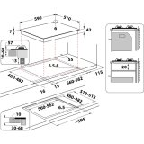 Whirlpool AKT 627/NB1 Sort Indbygget 59 cm Gaskomfur 4 zone(s) #9