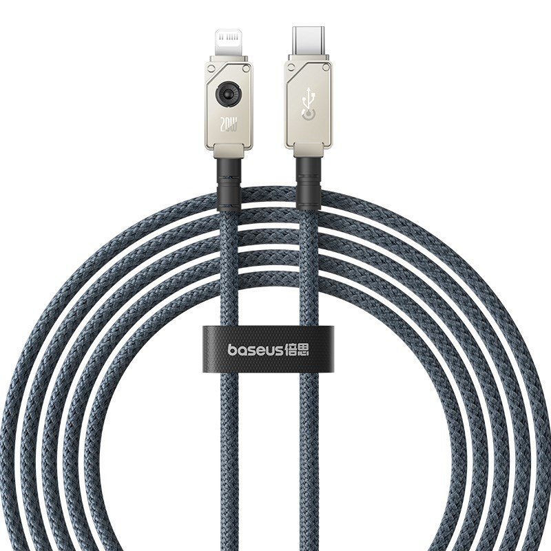 Baseus Unbreakable USB C til iP-kabel 2 m 20 W Sort #1