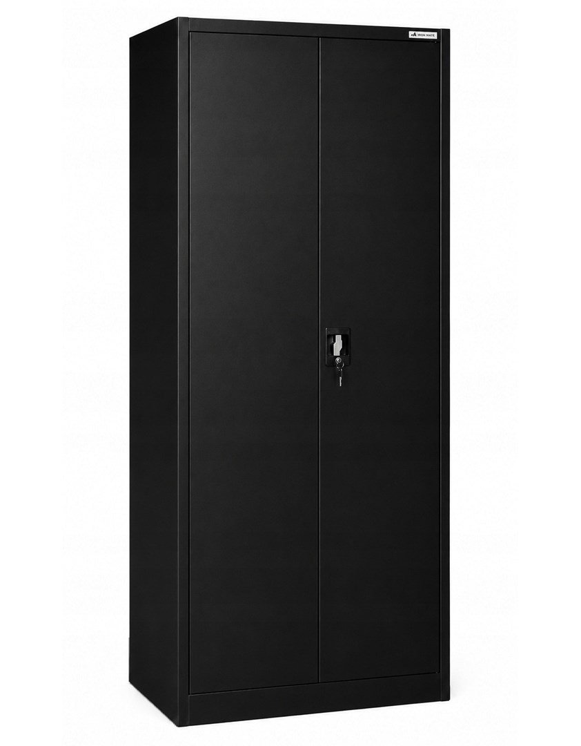 Iron Mate Mars metalgarageskab, RAL9005, 185 x 90 x 45 cm, sort #1