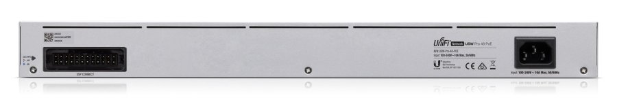 Ubiquiti UniFi Pro 48-Port PoE Administreret L2/L3 Gigabit Ethernet (10/100/1000) Str�m over Ethernet (PoE) 1U S�lv #2