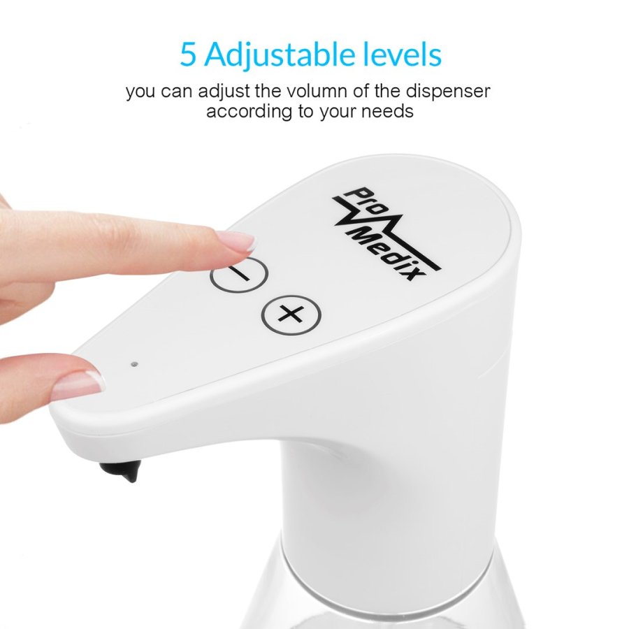 Automatisk dispenser til flydende sbe, desinfektionsmidler og geler Promedix PR-530 480 ml til 4 AA-batterier #10