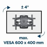Gembird WM-75ST-01 tv-beslag 190,5 cm (75