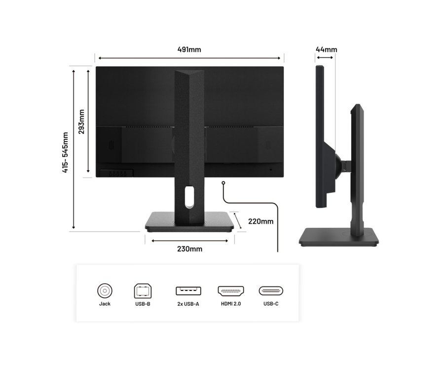 JAPANNEXT JN-I215FLFHSP-C65W computersk�rm 54,6 cm (21.5